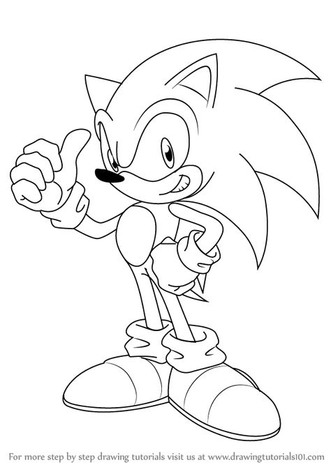 Sonic Coloring, Draw Sonic, How To Draw Sonic, Print Out, The Hedgehog, Coloring Pages For Kids, Coloring Page, Sonic, Sonic The Hedgehog