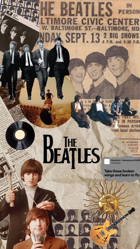 the beatles poster or background wallpaper collage Beatles Background, Beatles Collage, The Beatles Poster, Beatles Wallpaper, Beatles Poster, John Lennon Paul Mccartney, George Martin, Broken Wings, Collage Wallpaper