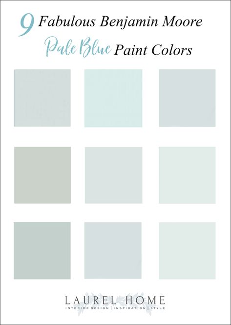 Common Mistakes When Choosing The Best Pale Blue Paint | Laurel Home Light Blue Bathroom Walls Paint, Pale Blue Hallway Ideas, Pale Blue Wall Paint, Pale Blue Gray Paint Colors, Pale Blue Green Paint Colors, Light Blue Interior Paint, White Blue Paint Color, Very Light Blue Paint Colors, Blue Paint For Bedroom Walls