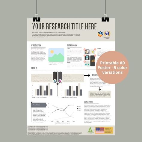 Academic Scientific Research A0 Poster Canva Editable Template - Etsy Australia Academic Poster Design, Scientific Research Poster, Academic Poster, Scientific Poster, Environmental Technology, Technology Posters, Research Poster, A0 Poster, Pantone Colour Palettes