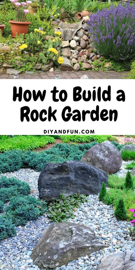 Small Rock Garden Ideas, Diy Rock Garden, Boulder Garden, Succulent Rock Garden, Garden Landscaping Backyard, Rockery Garden, River Rock Garden, Landscaping With Large Rocks Front Yard, Landscaping With Large Rocks Natural