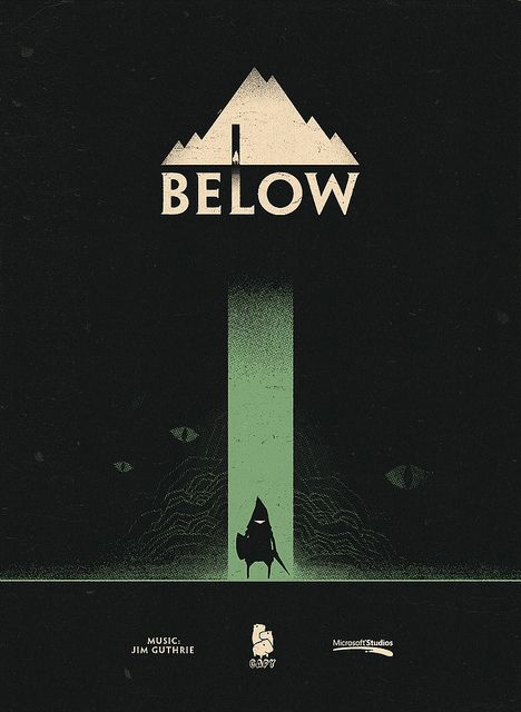 BELOW by Capy!, via Flickr Video Game Posters, 2d Game Art, Game Title, Game Interface, Game Ui Design, Adventure Games, Title Design, Game Concept Art, Game Concept