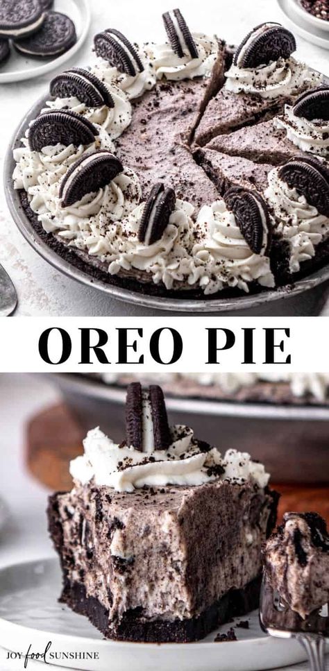 No Bake Oreo Pie, Oreo Recipe, Bbq Dessert, No Bake Pie, Cupcakes Oreo, Oreo Fluff, Oreo Desserts, Fluff Salad, Oreo Dessert Recipes