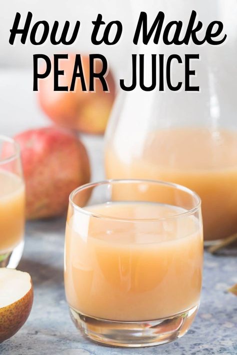 Drinking pear juice is a great way to enjoy the health benefits of pears. Pears are a great source of fiber, vitamin C, and potassium. Pear juice is also a great way to get your daily dose of antioxidants. Here’s how to make it in a juicer or a blender. Homemade Pear Juice, Pears Juice Recipe, Juicing Recipes With Pears, Pear Juice For Canning, Apple Pear Juice Recipe, Pear Juice Recipes Juicers, Pear Juicing Recipes, Juicing Pears, Pear Juice Recipes