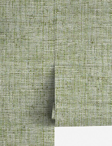 Simply sophisticated with a practical touch. This Papyrus Weave pattern offers the depth and visual texture of grasscloth wallpaper in a washable, non-woven design you can style throughout your home. Instantly transform your walls with this peel + stick wallpaper—it's easy to install and provides a mess and residue-free removal. Wallpaper Green, Lulu And Georgia, Grasscloth Wallpaper, Visual Texture, Weave Pattern, Peel Stick Wallpaper, Woven Design, Textured Wallpaper, Stick Wallpaper