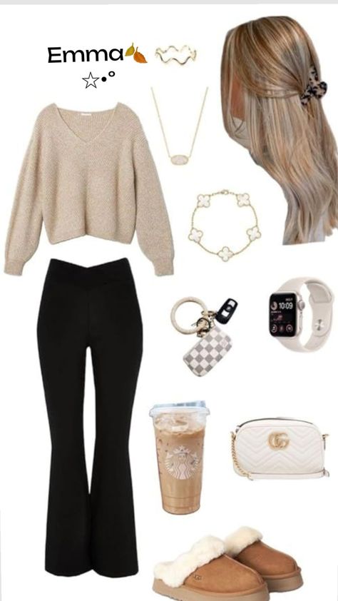 Fall outfits🍁🍂🖤🖤 Stile Blair Waldorf, Adrette Outfits, Preppy Fall Outfits, Fest Outfits, Outfit Inspo Casual, Casual Preppy Outfits, Cute Lazy Day Outfits, Trendy Outfits For Teens, Cute Outfits For School