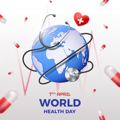 World Health Day Creative Poster, World Health Day Creative Ads, Airport Sketch, World Health Day Poster, Health Day Illustration, Happy World Health Day, New Year Post, Medical Student Motivation, School Health