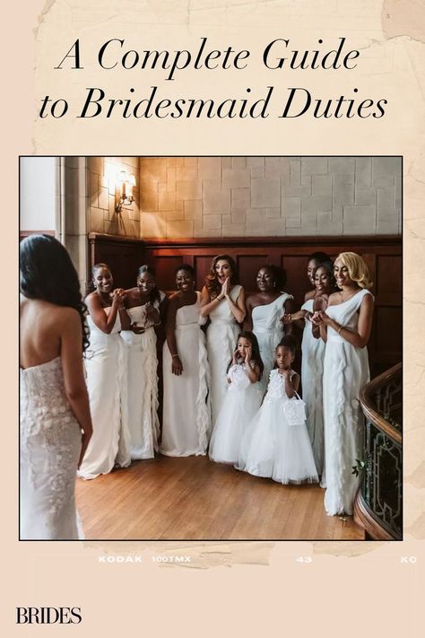 A Complete Guide to Bridesmaid Duties Bridesmaid Jobs, Bridesmaids Duties, Bridesmaid Duties, After The Wedding, Be Curious, Wedding Shower Games, The Maids, Be Aware, Shower Games