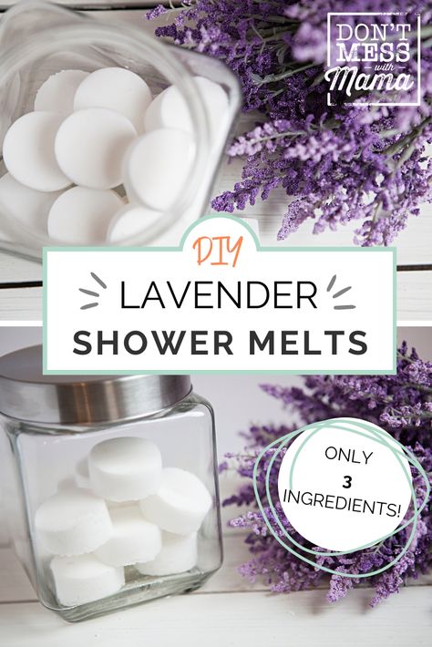 Diy Shower Melts, Bath Melts Diy, Shower Steamers Diy, Shower Melts, Diy Lavender, Lavender Crafts, Bath Melts, Diy Aromatherapy, Diy Essentials