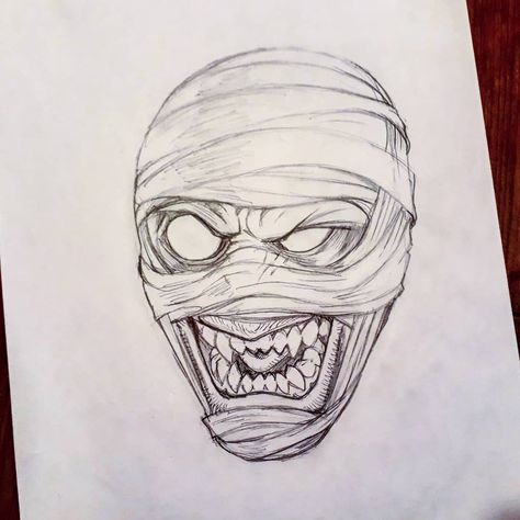 Johan Åberg on Instagram: “Pharao Vampire / Count Mummy - Sketch  Inks tomorrow  #pencilsketches #sketching #sketchbookart #sketchbookartwork #undead #horrorart…” Mummy Art Drawing, Mummy Tattoo Design, Horror Drawings Pencil Sketch, Mummy Sketch, Draw Vampire, Evil Sketch, Mummy Drawing, Vampire Sketch, Mummy Art