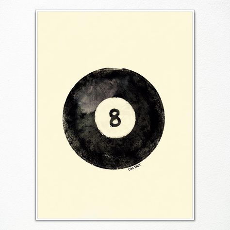 PRICES MAY VARY. Embrace the nostalgia of classic billiards with our Vintage Pool Ball Print. This meticulously crafted artwork captures the essence of vintage pool halls, featuring a timeless design that adds character to any space. Available in three sizes: 12x16 inches, 16x24 inches, and 24x36 inches, this print is perfect for both pool enthusiasts and lovers of retro aesthetics. Elevate your decor with our Retro Hand-Drawn Wall Art, showcasing an artistic homage to the golden era of billiard 8 Ball Decorations, Billiards Art, Pool 8 Ball, Vintage Pool, Pool Art, Pool Halls, Ball Drawing, Retro Pictures, Pool Ball