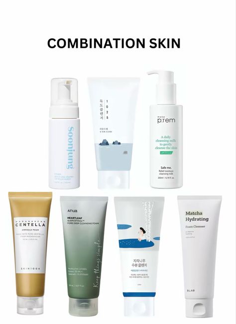 #korean #cleanser Korean Cleanser, Cleansing Milk, Foam Cleanser, Combination Skin, Deep Cleansing, Matcha, Moisturizer, Skin, Makeup