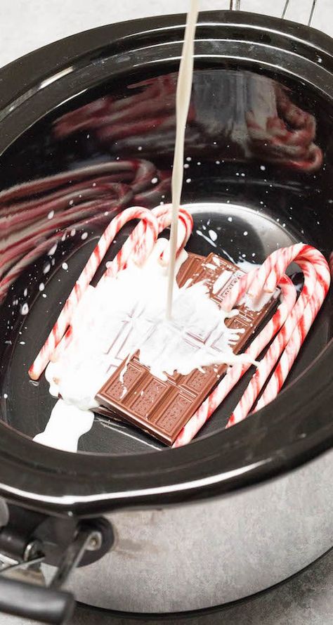 Christmas Crockpot Hot Chocolate, Hot Chocolate Ideas For Christmas, Crockpot Peppermint Hot Chocolate, Crockpot Hot Chocolate Recipes, Spiked Hot Chocolate Crockpot, Crock Pot Hot Chocolate Recipe Easy, Crockpot Hot Chocolate Recipe Easy, Hot Chocolate In Crockpot, Coco Bar Ideas