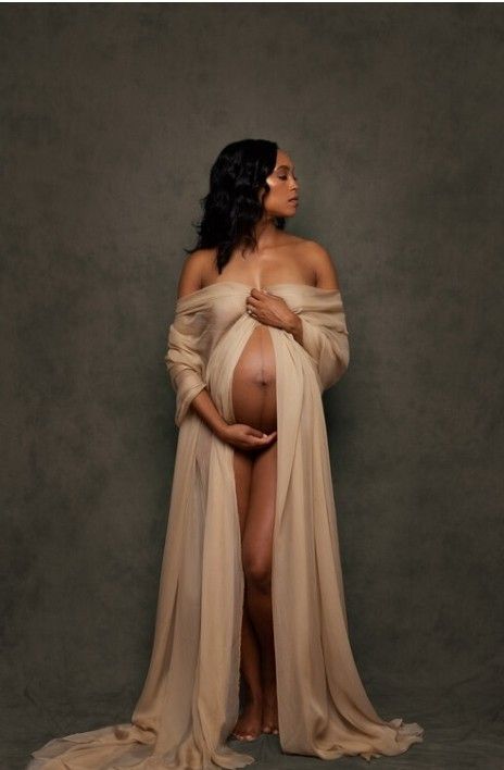 Bear Maternity Photos, Maternity Photography Robe, Spanish Maternity Shoot, Fluffy Maternity Dresses For Photoshoot, Maternity Shoot Robe, Maternity Wrap Photoshoot, Beige Maternity Dress Photoshoot, Safari Maternity Shoot Black Women, Greek Goddess Maternity Shoot