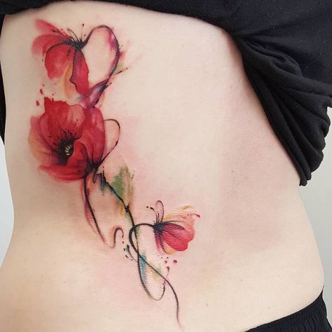 60 Beautiful Poppy Tattoo Designs and Meanings | Page 6 of 6 | TattooAdore Poppy Tattoos, Jeep Tattoo, Wildflowers Tattoo, Watercolour Tattoo, Poppy Flower Tattoo, Tattoo Red, Watercolor Tattoo Flower, Poppies Tattoo, Tattoo Zeichnungen