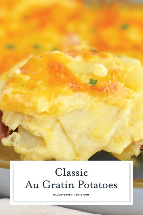 Easy Au Gratin Potatoes, Au Gratin Potatoes Recipe, Gratin Potatoes Recipe, Au Gratin Potatoes Easy, Sweet Potato Oven, Oven Roasted Sweet Potatoes, Au Gratin Potato Recipes, Gratin Potatoes, Perfect Baked Potato