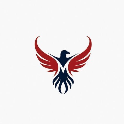 Graphic Design Ideas, Eagle Logo, Design Ideas, Logo Design, Graphic Design, Red, Blue, White, Design