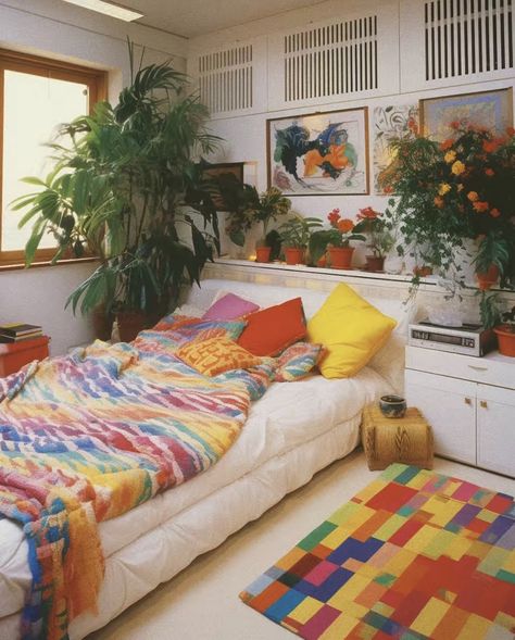 1980s Room, 1980s Decor, 80s Bedroom, 80s Home, 80s Interior, House Concept, Pastel Interior, Modern Folk, Color Inspo