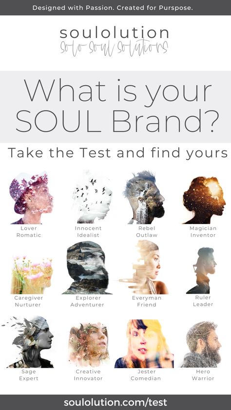 What is your SOUL Brand Identity? What makes you YOU? What makes you different? What makes you unique? Take the free archetype test and find your SOUL-aligned archetype. Downaload a free PDF with strentghs, weaknesses and plenty of information on how to grow your SOUL Brand and Business. Wild Unknown Archetypes, The Aligned Lover, The Innocent Archetype Aesthetic, The Sophisticate Archetype Aesthetic, Mystic Soul Archetype, Muse Archetype, Temptress Archetype, Mystic Archetype Aesthetic Outfit, Sage Archetype Style