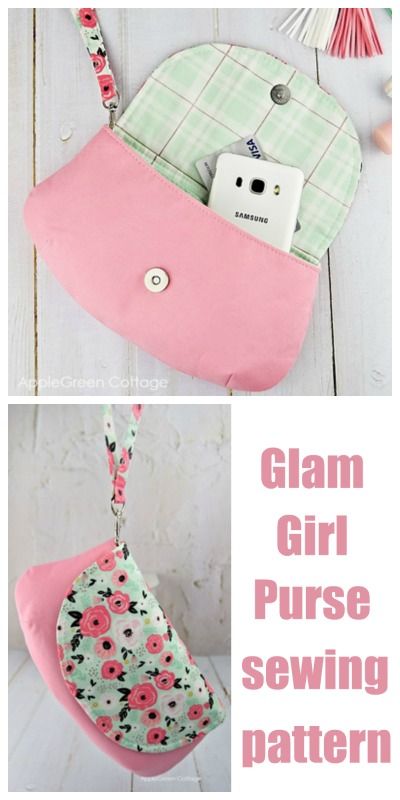 Small Clutch Purse Pattern, Small Purses And Handbags Diy, Wristlet Patterns Free, Diy Small Bags To Sew, Diy Small Bag, Small Purse Pattern, Clutch Purse Pattern, Sewing Patterns Free Bag, Diy Clutch Bag