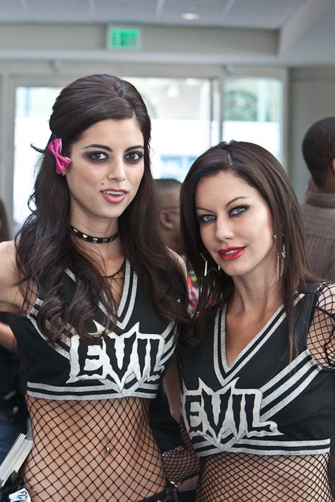 Vampire Cheerleaders | uncle_shoggoth | Flickr Vampire Cheerleader, Evil Cheerleader, Leeanna Vamp, Halloween 23, Art Women, Visual Inspiration, Visual Design, Cheerleading, Female Art