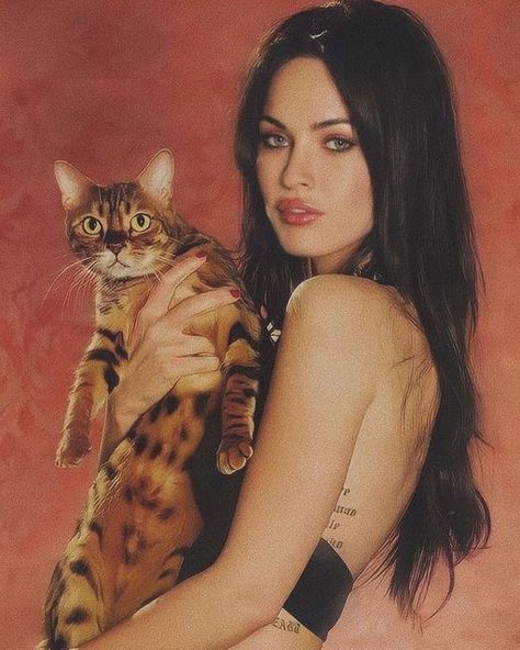 Megan Fox, A Cat, A Woman, Fox, On Instagram, Instagram