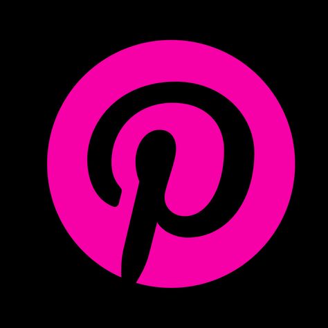 Hot Pink app icon created on Canva Black And Pink Instagram Icon, Black Pink App Icons Aesthetic, Hot Pink Pinterest Icon, Hot Pink Tiktok Icon, Tv Girl App Icons, Hot Pink Calendar Icon, Hot Pink And Black Icons, Black And Hot Pink App Icons, Hot Pink Widget Icons