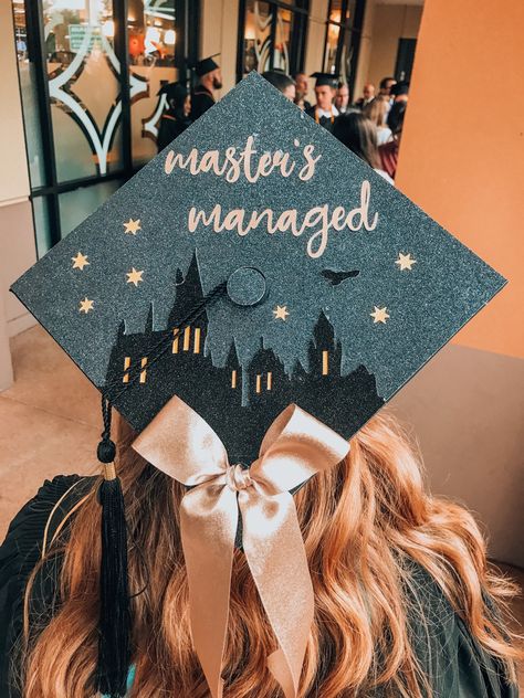 Mischief Managed Grad Cap, Library Graduation Cap, Librarian Graduation Cap, Master Cap Decoration, Christmas Graduation Cap, Masters In Education Graduation Cap, Harry Potter Graduation Cap Designs, Grad Cap Ideas Harry Potter, Disney Graduation Cap Ideas College