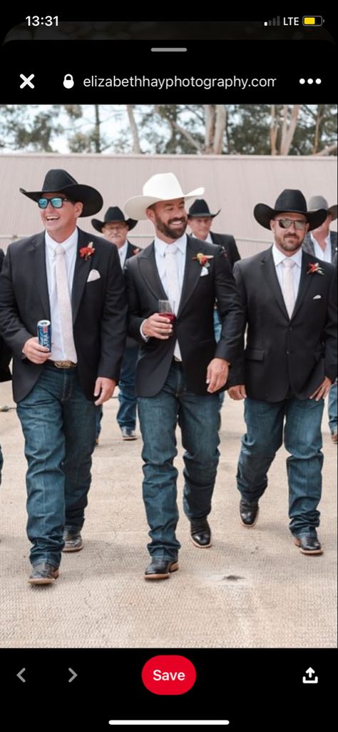 Cowboy Wedding Attire Mens Black, Groom Sports Coat And Jeans, Suit Jackets And Jeans Wedding, Tux With Jeans And Boots, Men Wedding Outfit Jeans And Boots, Jeans Boots Wedding Men, Jeans And Sport Coat Mens Wedding Western, Father Of The Quinceanera Attire, Black Suit Jacket With Jeans Mens