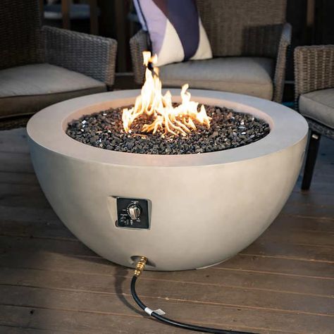 Costco is Selling a Gas Fire Pit to Take Your Patio to the Next Level Christmas Lights Outside, Christmas House Lights, Backyard Renovations, Fire Pit Ideas, Gas Fire Pit, Fire Pit Patio, Backyard Fire, Gas Fire, Fire Bowls