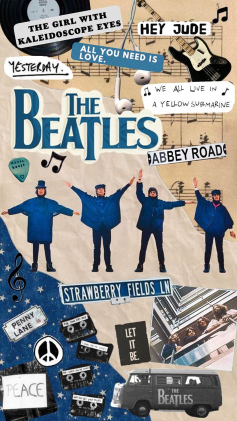 ❤️🎸☮️ #thebeatles #beatles #music #wallpaper #sixties Beatles Diy, Beatles Background, Beatles Wallpaper Iphone, Beatles Collage, Beatles Wallpaper, Road Music, Berita Tv, Beatles Cartoon, Beatles Vinyl