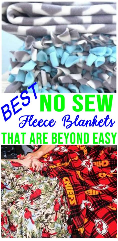 Homemade Blankets, No Sew Fleece, Fleece Projects, Baby Crafts Diy, No Sew Fleece Blanket, Fun Diy Craft Projects, Craft Projects For Adults, Blanket Craft, Crafts For Teens To Make