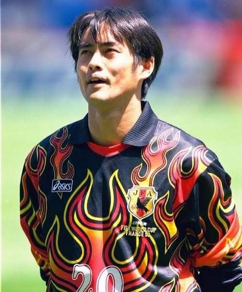 Flames Jersey — Are.na Japan Soccer, 1998 World Cup, Goalkeeper Kits, World Cup Kits, World Cup Jerseys, Football Jersey Outfit, Vintage Football Shirts, Retro Football Shirts, Classic Football Shirts