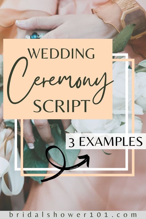 Wedding ceremony script ideas wth three amazing examples. #wedding #officiant #ceremony Wedding Officiant Script Order, I Dos Script Wedding, Wedding Officiant Script Template, Flow Of Wedding Ceremony, Marriage Officiant Outfit, Wedding Ceremony Officiant Ideas, Symbolic Ceremony Wedding, Tips For Officiating A Wedding, 3 Chord Wedding Ceremony