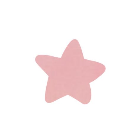 Pink Star, White Background, Pink, White