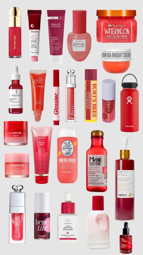 red wishlist ❤️ #red #redwishlist Red Wishlist, Leather Necklace Diy, Forever Red, Red Gift, Skin Routine, Red Aesthetic, Christmas Aesthetic, Setting Powder, Skin Care Products