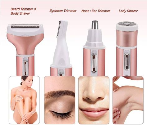 Hair Removal Women, Hair Shaver, Kitchen Tool Set, Nose Hair Trimmer, Facial Hair Removal, Body Hair Removal, Electric Hair, Hair Remover, Epilator