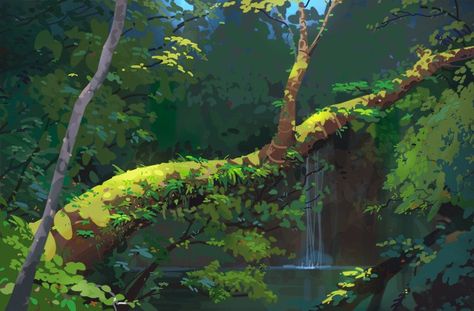 Forest Drawing, Arte Peculiar, Landscape Concept, Background Drawing, Fantasy Art Landscapes, Landscape Illustration, Animation Background, Environment Design, 판타지 아트