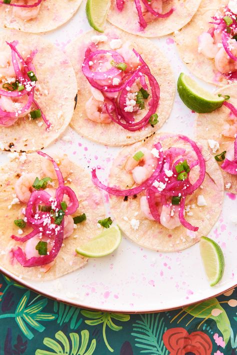 I'M SORRY PEOPLE ARE SO JEALOUS OF MY PERFECT PINK TACO - Eating these tacos is like being famous. You can eat them while wearing army pants and flip flops, or after canoodling with bae at the Halloween party. We should know, we like invited them, you know? Pink Taco Party, Pink Tacos, Pink Dinner Party, Barbie Brunch, Food Poetry, Lunch Truck, Peace Aesthetic, Pink Lunch, Pink Dinner