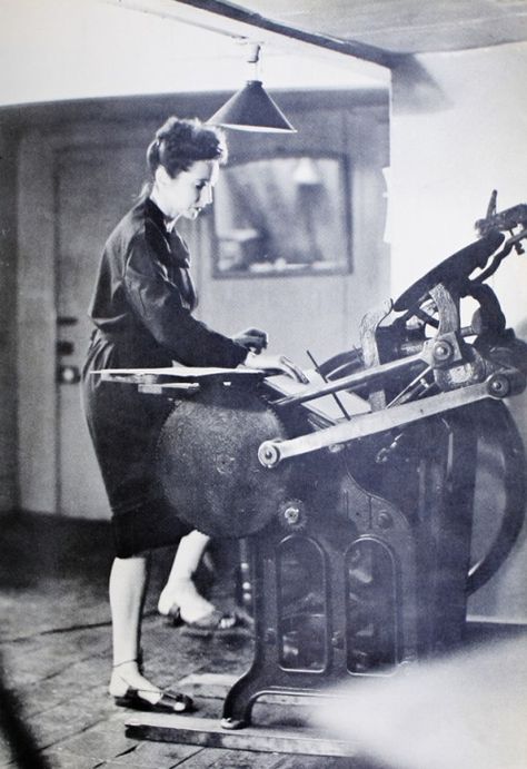 Anaïs Nin on Self-Publishing, the Magic of Letterpress, and the Joy of Handcraft Letterpress Machine, Henry Miller, Anais Nin, Printing Press, Letterpress Printing, Self Publishing, Female Artists, Art Studios, Artist At Work