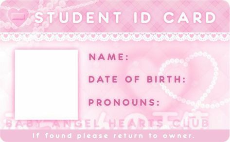 Id Card Cute, Student Id Card, Widget Pics, 헬로키티 배경화면, Student Id, Phone Things, Binder Journals, Desain Buklet, Hello Kitty Crafts