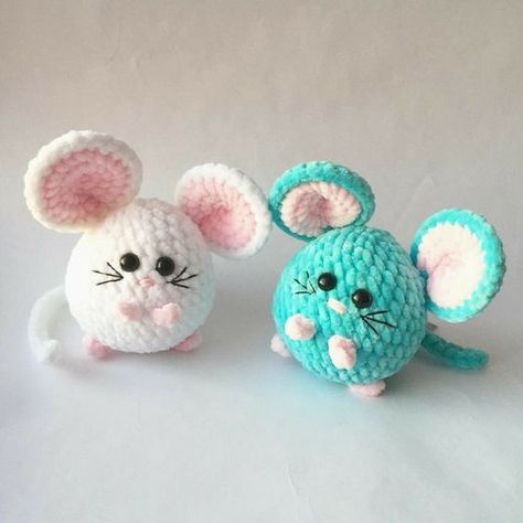 Projek Mengait, Kawaii Mouse, Mouse Cute, Toy Keychain, Fast Crochet, Easy Crochet Animals, Confection Au Crochet, Crochet Keychain Pattern, Mouse Toy