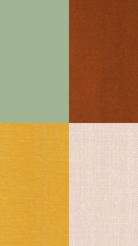 Rust And Sage Home Decor, Burnt Yellow Color, Orange Living Room Palette, Sage Green Pink And Mustard Bedroom, Light Green And Orange Bedroom, Terracotta Mustard Bedroom, Mustard Sage Color Palettes, Burnt Orange Mustard Color Palette, Green And Orange Boho Living Room