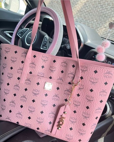 Pink Mcm, Purse Closet, Girly Tingz, Bday Wishlist, Pretty Purses, Purse Collection, Pink Bags, Dream Bags, Luxury Bags Collection