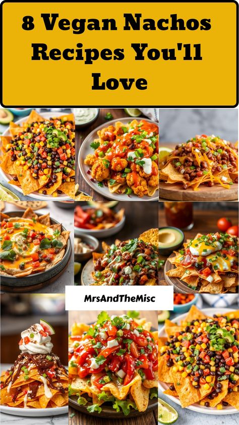 Tasty plant-based twists on a classic snack: 8 vegan nacho recipes to die for! Vegan Sweet Potato Nachos, Vegan Nachos Recipe, Bean Nachos Recipe, Gluten Free Nachos, Chili Cheese Nachos, Best Nacho Recipe, Vegan Hollandaise Sauce, Nachos Recipes, Nacho Recipes