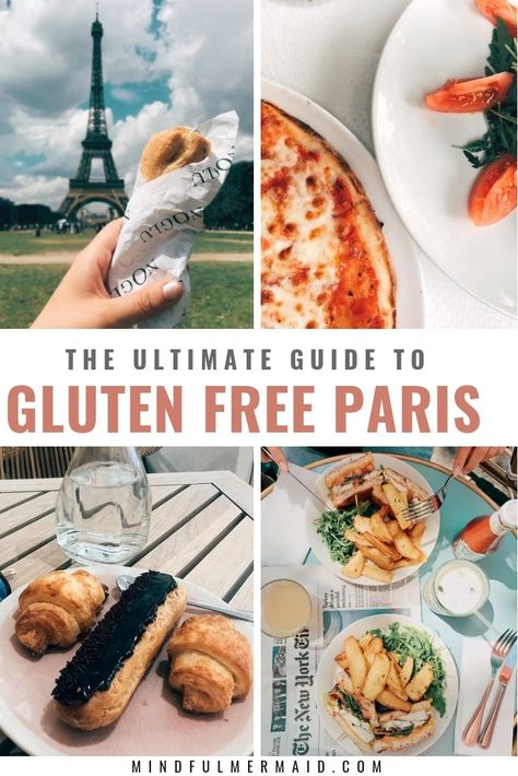 Celiac Travel, Gluten Free Guide, Food Recipes Vegetarian, Gluten Free Travel, Almond Croissant, Gluten Free Restaurants, Gluten Free Bakery, Paris Guide, Paris Cafe