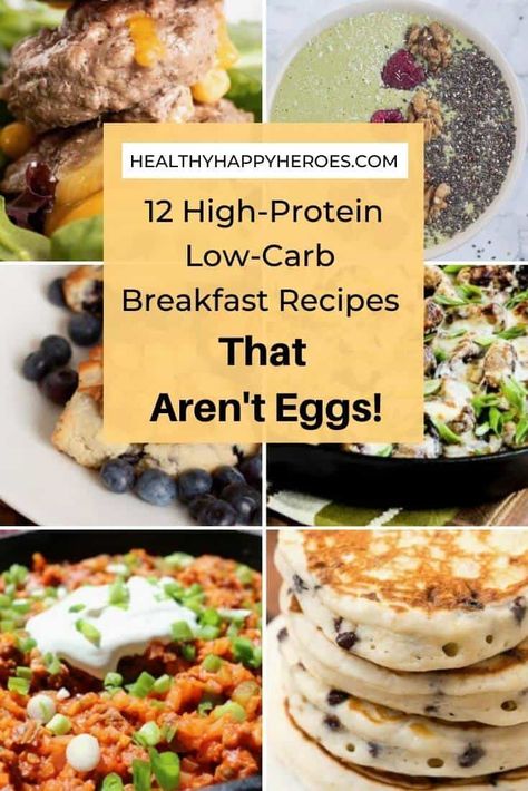 Breakfast Ideas Without Eggs, High Protein Low Carb Breakfast, Carb Breakfast Ideas, Low Carb Breakfast Ideas, Low Fat Breakfast, Eggless Breakfast, Healthy Low Carb Breakfast, Egg Free Breakfast, High Protein Breakfast Recipes