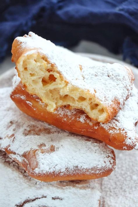 Easy Classic New Orleans Beignets - Kenneth Temple Kenneth Temple, New Orleans Beignets, Beignet Recipe, Refined Coconut Oil, Food Thermometer, Peanut Oil, Beignets, The Taste, Food Hacks