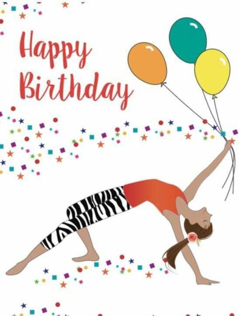 Wild Thing Yoga Pose, Wild Thing Yoga, Happy Birthday Yoga, Yoga Painting, Happy Birthday Wishes Quotes, Birthday Wishes Quotes, Cute Cartoon Pictures, Wishes Images, Red Envelope