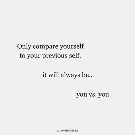 mindset monday 💛🐛🍒💪🏽🏵️ do you often catch your mind wandering comparing yourself to others? • • reminder that i’ve been needing to hear lately 👉🏽 i think we all do it, it’s human nature to compare ourselves to other people. especially if it is with people who we surround ourselves with daily or are in similar situations to us. lately i catch myself in thought, comparing myself to others around me. i realize that it is OURSELVES who limit our own potential. in order for YOU to foc... Compare To Others Quotes, Dont Compare Yourself With Others, Comparing Myself To Others Quotes, Not Comparing Yourself To Others Quote, Quotes About Comparing Yourself, Do It For Yourself Quotes, We Are Our Choices, Comparing Myself To Others, Mindset Monday